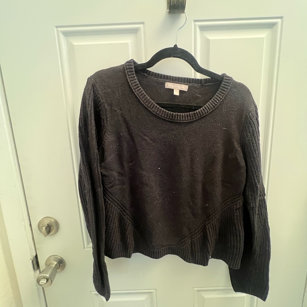 Banana Republic Black Crew Neck Sweater